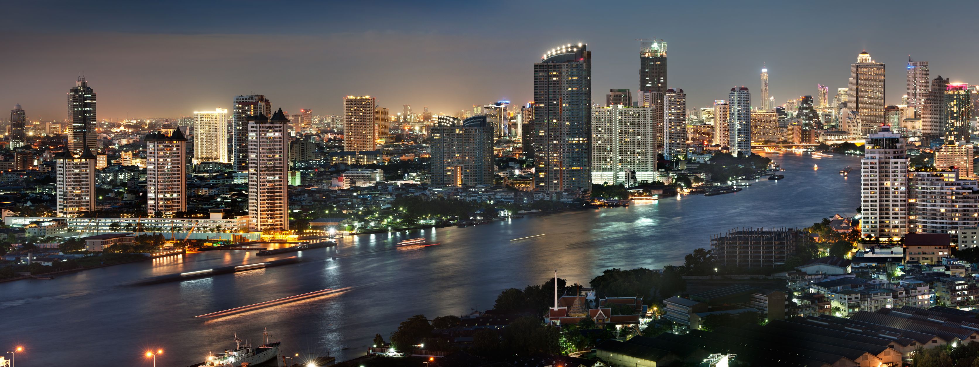 Bangkok City At Twilight